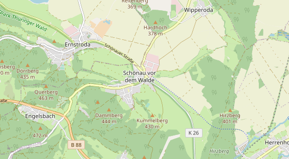 Anhänger auf Karte