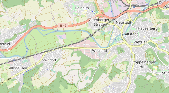 Anhänger auf Karte