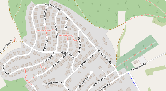 Anhänger auf Satellitenbild