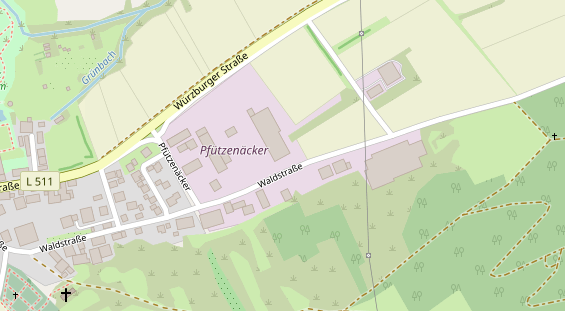 Anhänger auf Satellitenbild