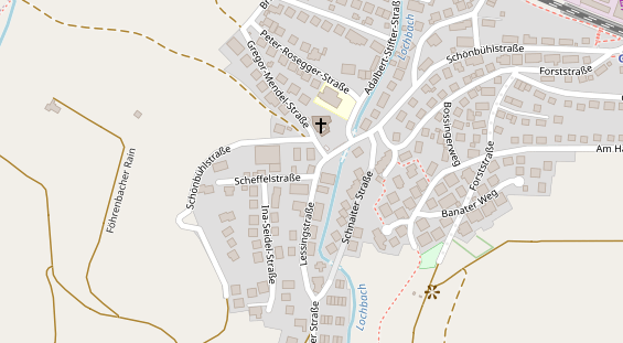 Anhänger auf Satellitenbild