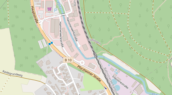 Anhänger auf Satellitenbild