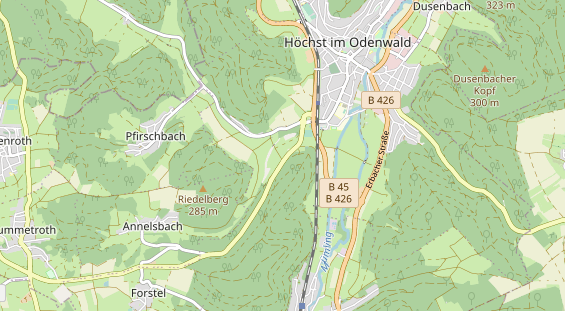 Anhänger auf Karte