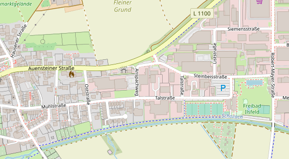 Anhänger auf Satellitenbild