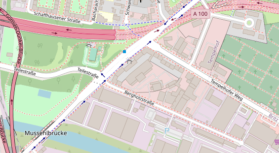 Anhänger auf Satellitenbild