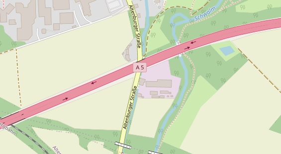 Anhänger auf Satellitenbild