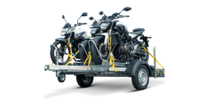 Anhänger - Innenbreite: > 2000 mm - Motorradanhänger für 3 Motorräder ***100 Km/h Zulassung***, Motorradhänger, Motorradtransporter