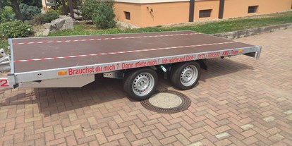 Anhänger - Bereitstellung und Rückgabe des Anhängers: Abholung vor Ort - Schwarzwald - K-M-V Kehler Maschinen Vermietung