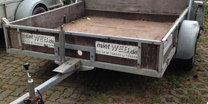 Anhänger - Innenlänge: < 2000 mm - Weserbergland, Harz ... - Anhänger  0,75 to 1,8 x 2 m 7p_Rampe