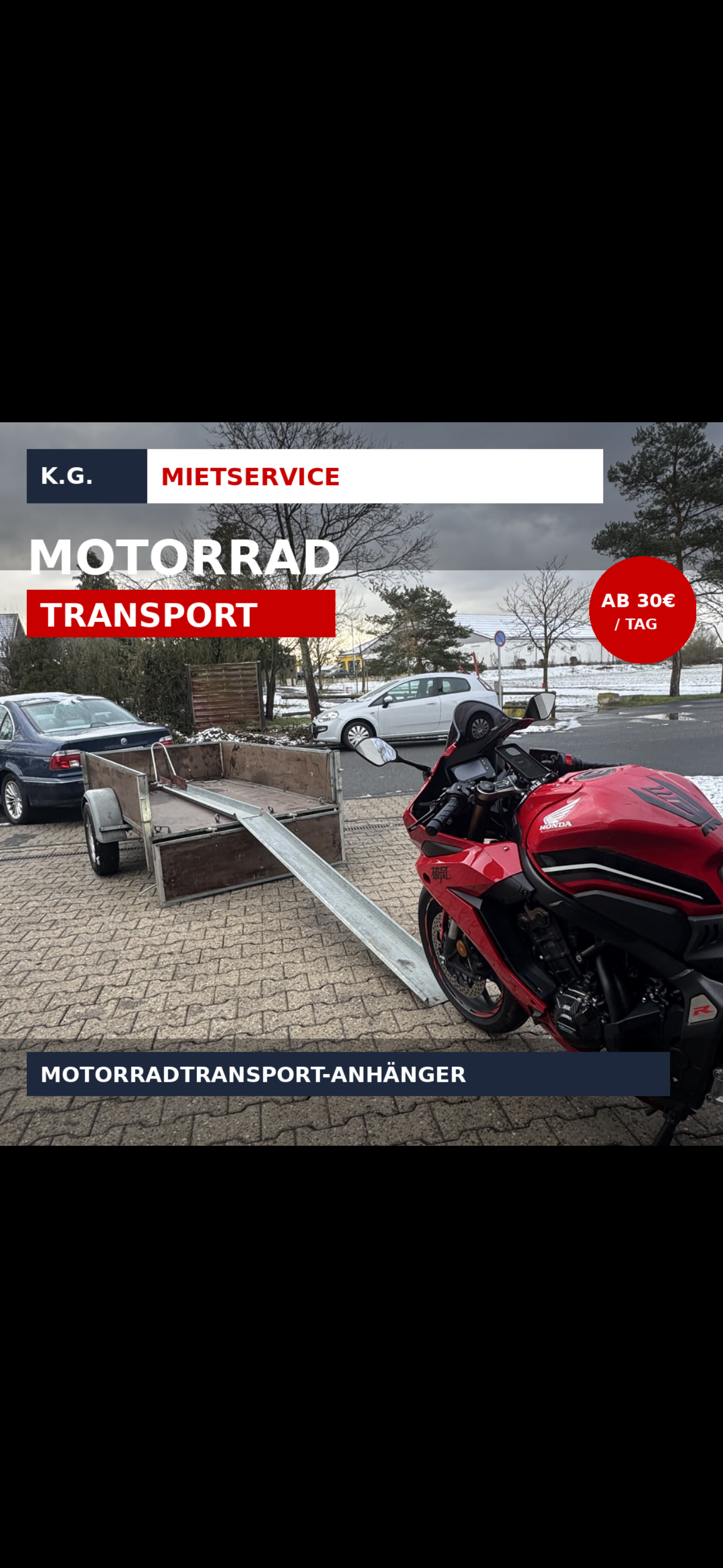 PKW-Anhänger: Motorradanhänger, Multianhänger flexibel und schnell Mieten