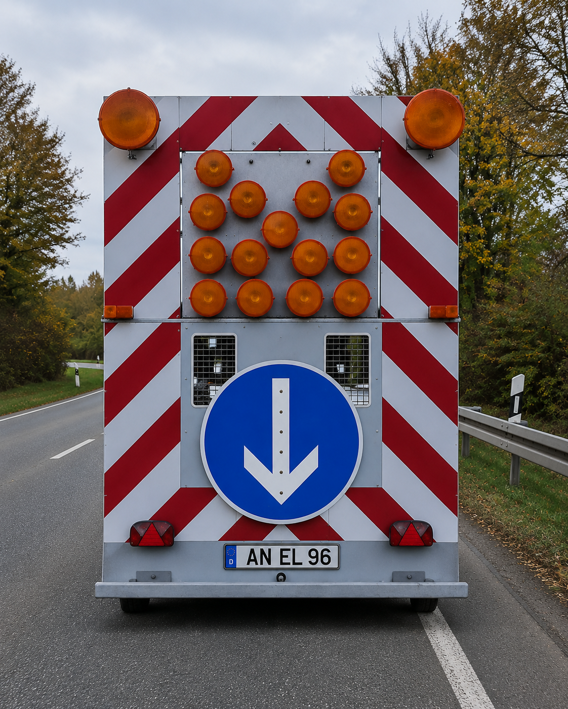 PKW-Anhänger: Verkehrs-Leit-Anhänger  zum vermieten.  1600kg Gesamtgewicht Preis auf Anfrage 